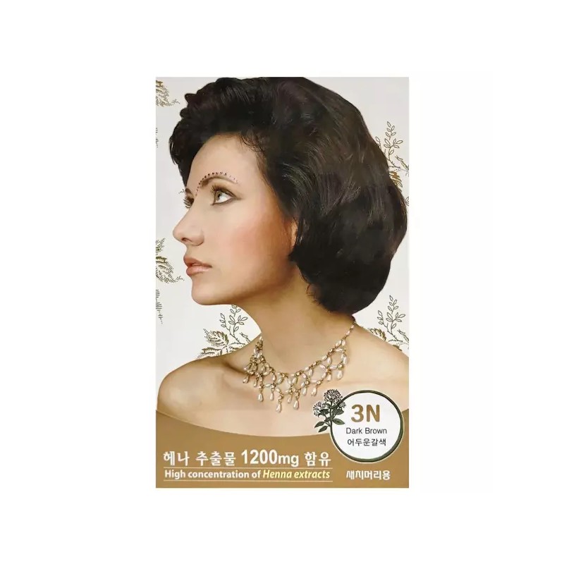 자연의 힘으로 빛나는 머릿결 헤어 염색 어두운 갈색 Shining Hair