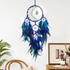 Donko Dream Catcher, Blue Feather Dream Catcher Wall Decor, Dream