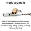 6 Pcs Compass Keychains,Mini Compass,Contains 3Pcs Life-saving Whistles For Summer
