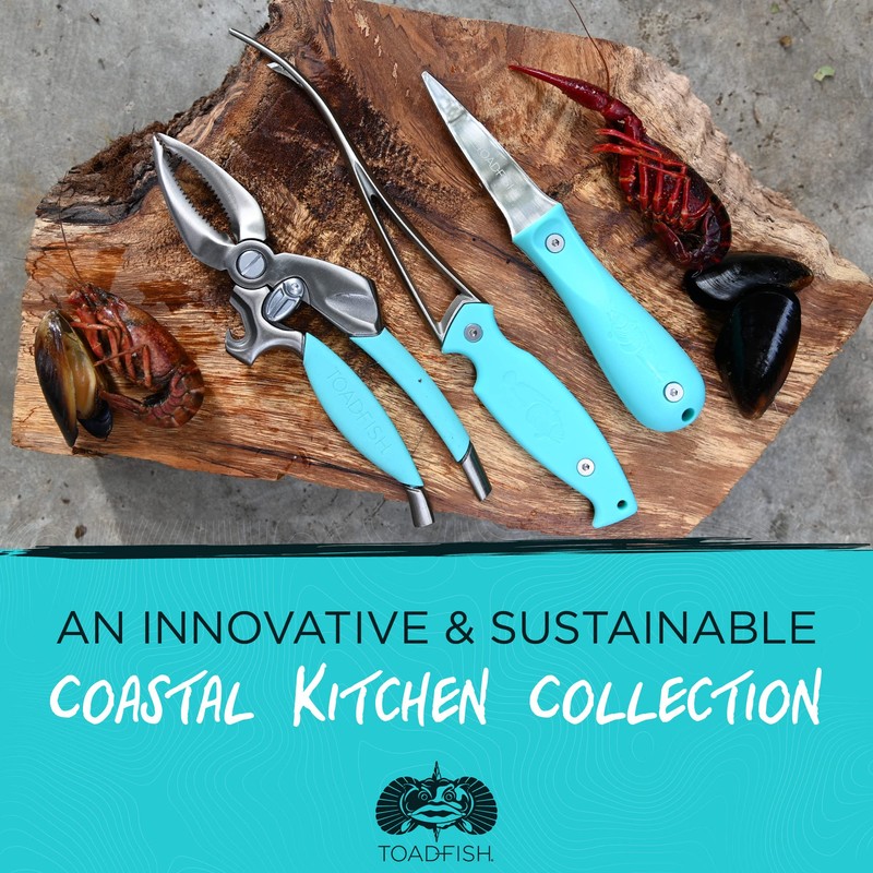 Toadfish Coastal Kitchen Collection - Includes Crab Cracker, Shrimp Deveiner,