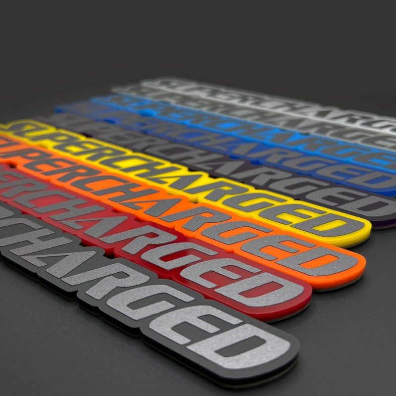 FMSgear 1 SUPERCHARGED Emblem fits Hellcat Charger Challenger Trackhawk Hellhawk