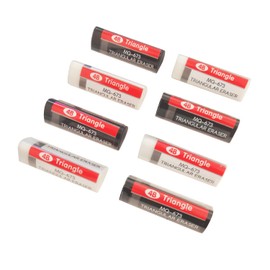 Black White Erasers 8 Pack Pencil Erasers Triangle Erasers for Kids Bulk for Students School Supplies Office Prize Gifts (Black and White Triangle)