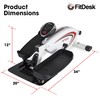 FitDesk Mini Elliptical Machine, Compact Under Desk Cycle for Home