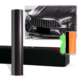 12"x60" (1FTx5FT) Dark Gray PET Super Gloss Metallic High Glossy Vinyl Wrap Auto Car Sticker Decal Film Sheet Bubble Free Air Release Technology with Tool Kit