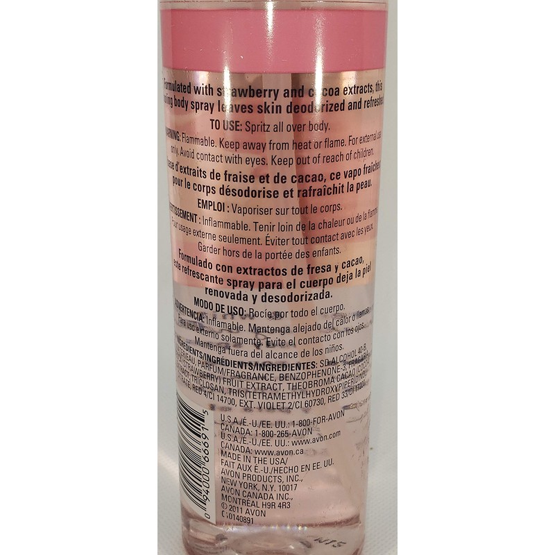 Discontinued Avon Naturals Strawberry & White Chocolate