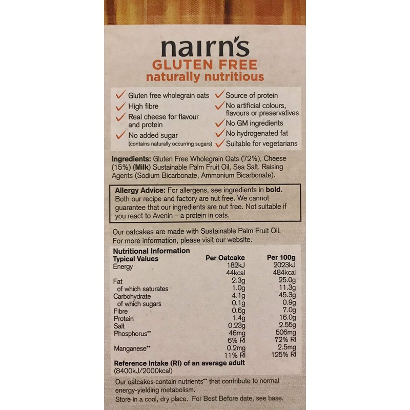 Nairn's Gluten Free Oatcakes 2 Pack Bundle - 2 Flavours
