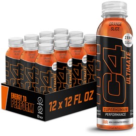 Cellucor C4 Ultimate Non-Carbonated Zero Sugar Energy Drink, Pre Workout Drink + Beta Alanine, 12 Fl Oz (Pack of 12)