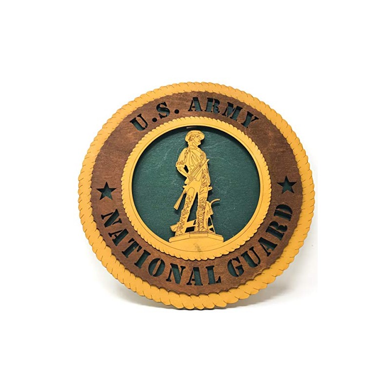Army National Guard Wood Wall Plaque