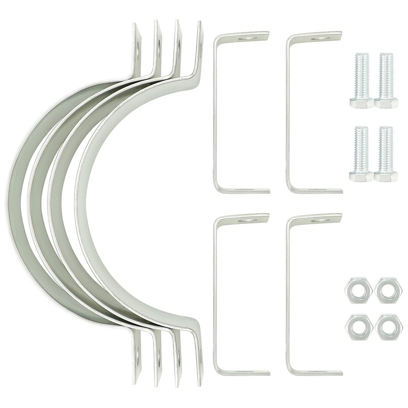 QWORK 6 Inch B Vent Wall Strap Round Gas Vent