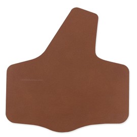 Leather Hybrid Holster Backer - Cowhide Leather - (8-9oz -3.2-3.6 mm) - (Right Hand Carry) - (Made in The USA) - (Brown) - (Small) - Precut Leather Backer for Hybrid Holsters