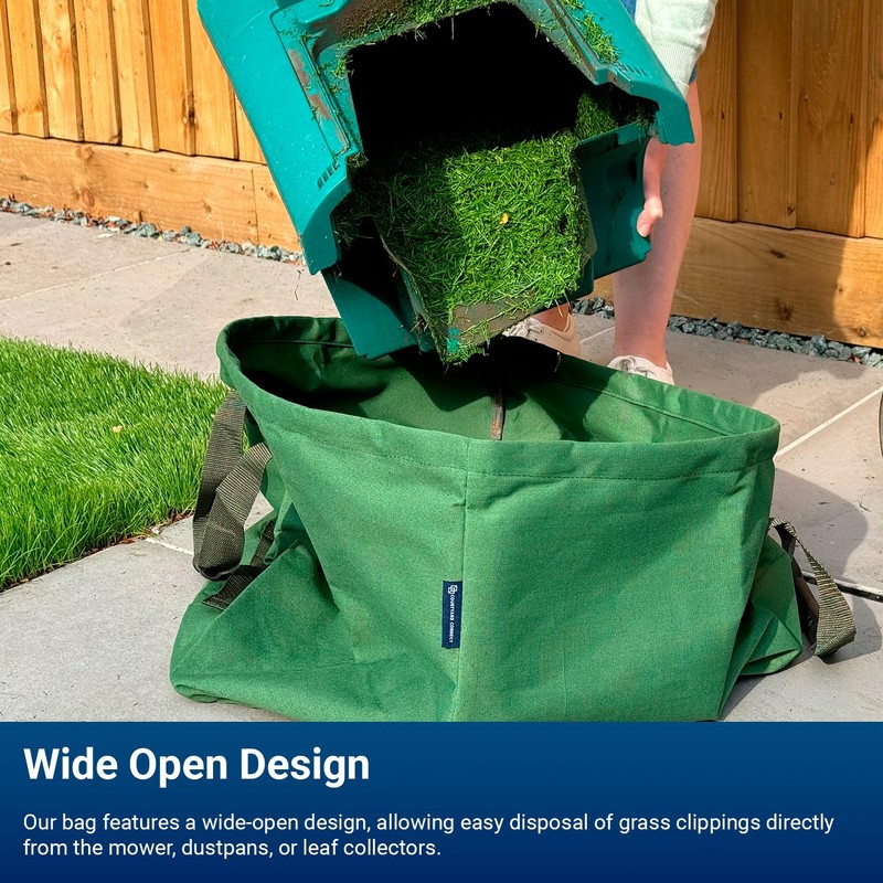 Courtyard Connect Large Canvas Military Green Garden Waste Bag with
