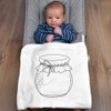 Azeeda 'Round Jar' Cotton Baby Blanket/Shawl (BY00040070)