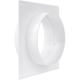 125mm Duct Connector Flange, Plastic Straight Pipe Flange for Heating Cooling Ventilation System (12.5cm)