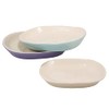 Nobby Jada Cat Ceramic Bowl, Lilac/Cream, 16 x 12 x