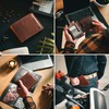 Baur Men's Genuine Leather Wallet with RFID Protection, Landscape Format,
