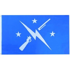 3X5 Fallout Commonwealth Minutemen Lightning Bolt 100D Woven Poly Nylon Flag