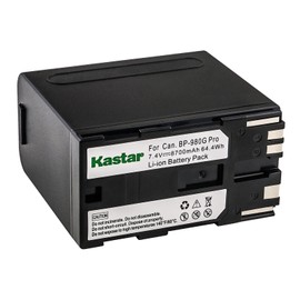 Kastar 1 Pack Battery and AC Wall Charger Compatible with Canon BP-975 BP-945 BP-950G BP-955 E1 E2 E30 E65AS EOS G1000 G1500 G2000 GL-1 GL-2 MV10i MV20i MV100i MV200 MV200i DM-MV1 DM-MV10 DM-MV20