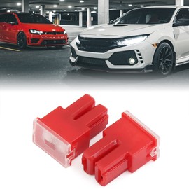 uxcell 50A 32V Car Pacific Type PAL Female Terminals Slow Blow Slot Fuses Red 5pcs