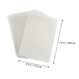 SEWACC 100sheets Laminating Film Thermal Laminating Pouches for Photos Documents Fade-Resistant Easy Storage Practical for Cards Files