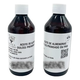 Aceite De Almendras Dulces Puro Prensado En Frío 250 Ml