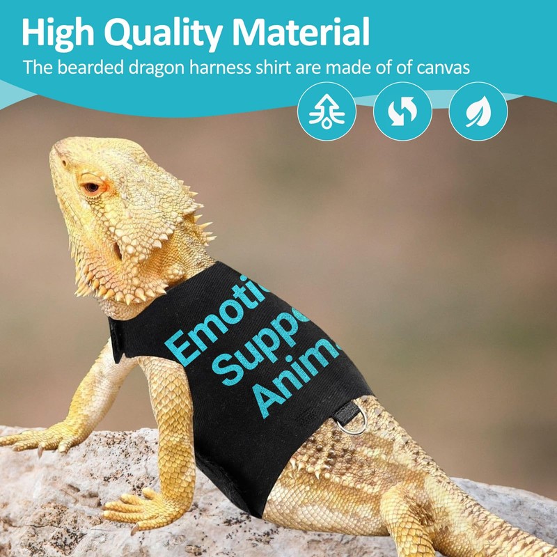 Bearded Dragon Lizards Clothes with Leash Set - Cute Lizard