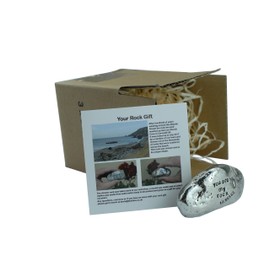 Pirantin 16th Anniversary You are My Rock Gift Idea - Solid Metal Heavy Polished Rock Gift for 16 Year Anniversary