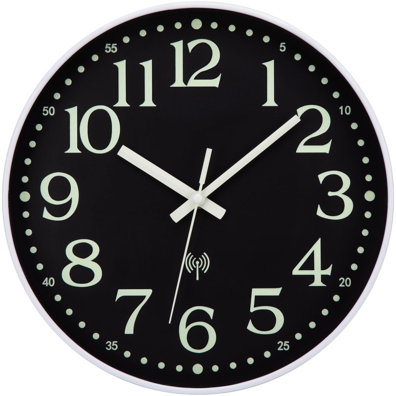Atomic Wall Clock with Glow in Dark Silent Non Ticking
