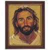 Gerffert Collection Jesus Christ Framed Portrait Print, 13 Inch (Wood