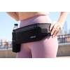SOLAWELL Running Belt with Water Bottle Holder - Waist Bag
