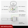Nilight 4 Way Flat to 7 Way Round Blade Trailer
