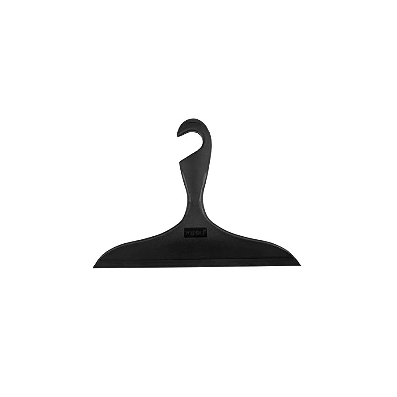 WENKO Loano Bathroom Wiper Black, Practical Shower Squeegee for Streak-Free
