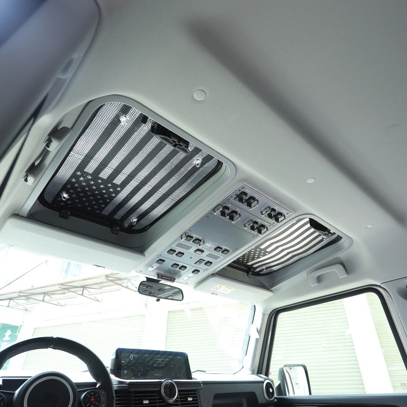 CSKT2022 USA Flag Car Sunroof Window Sun Shade Block Fits