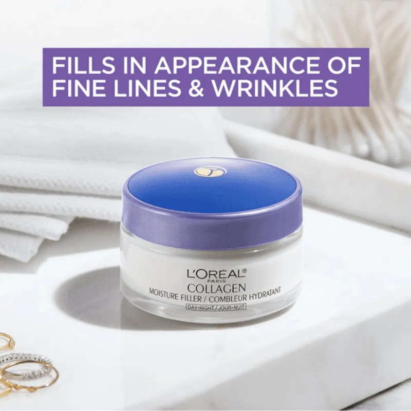 Crema humectante de día y noche L'Oreal Paris con colágeno