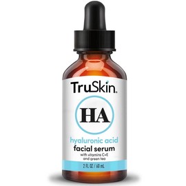 TruSkin Hyaluronic Acid Serum for Face + 7 Ultra Hydrating Ingredients – Best Face Serum for Moisturizing, Visibly Plumping Skin & Smoothing the Look of Fine Lines, 2 fl oz