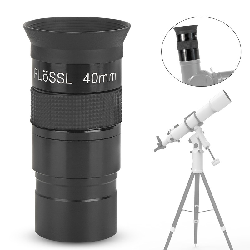 Black Metal 40mm 1.25inch Multilayer Wideband Coating Monocular Eyepiece for