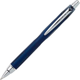 Uni-Ball Jetstream RT Retractable Rollerball Pens - 0.7 mm Pen Point Size - Black - Blue Barrel - 1 Each