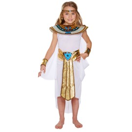 HENBRANDT EGYPTIAN GIRL CLEOPATRA KIDS FANCY DRESS COSTUME WORLD BOOK DAY WEEK OUTFIT (Egyptian Girl Costume) (Age 7-9)