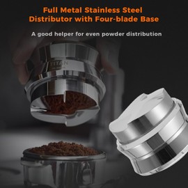 MUVNA 58.35mm Espresso Distributor, Gravity Adaptive Coffee Distributor, Newly Upgrade Full-metal Stainless Steel Distributing Tool, Fits All Over 58mm Portafilters