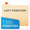 Pendaflex File Folders, Letter Size, Manila, 1/3 Cut, Left Position,