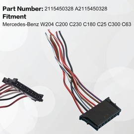 ATUOTPO 7Pin Rear Harness Clip Tail Light A2115450328 2115450328 Compatible with Mercedes W204 C180 C200 C230 C25 C300 C230 C63 Wire Plug Harness Pigtail