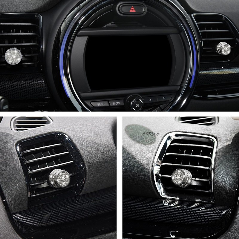 TOMALL Bling AC Vent Outlet Cover Compatible with Mini Cooper
