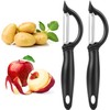 Vegetable and Fruit Peeler Set, Stainless Steel Y-Shaped Design, 2-Pack,
