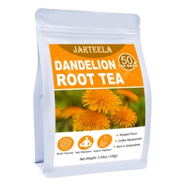 Jarteela - Roasted Dandelion Root Tea Bag, 2g x 50 Count - Dandelion Tea - Premium Herbal Dandelion Tea Bags - Non-GMO - Caffeine-free Tea