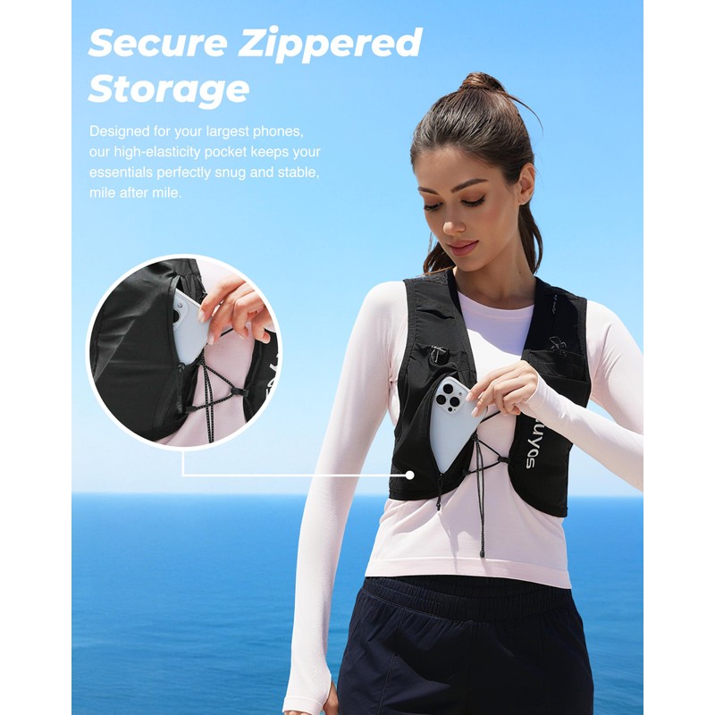 Oiuyos Running Vest for Women Men - USA Design -