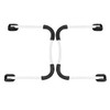 2Pcs Folding Bed Table Legs, Metal Desk Legs with Anti-Slip