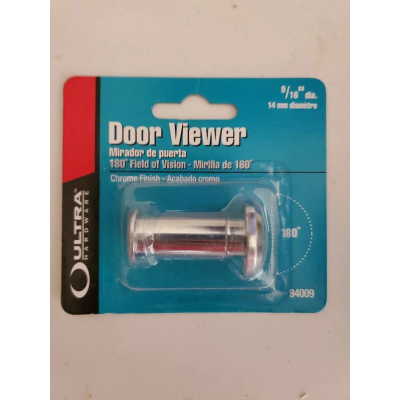 Ultra Hardware 94009 180° Chrome Finish Door Viewer Peep Hole