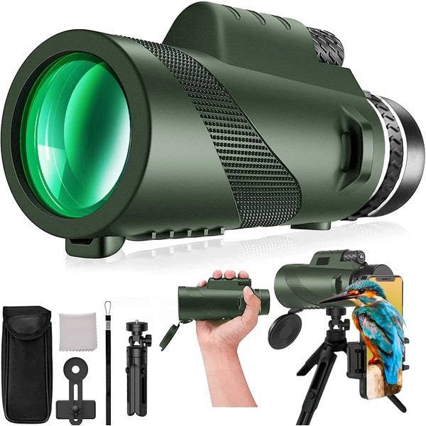 80x100 HD Monocular High Powered Large Vision Monoculars for Adults