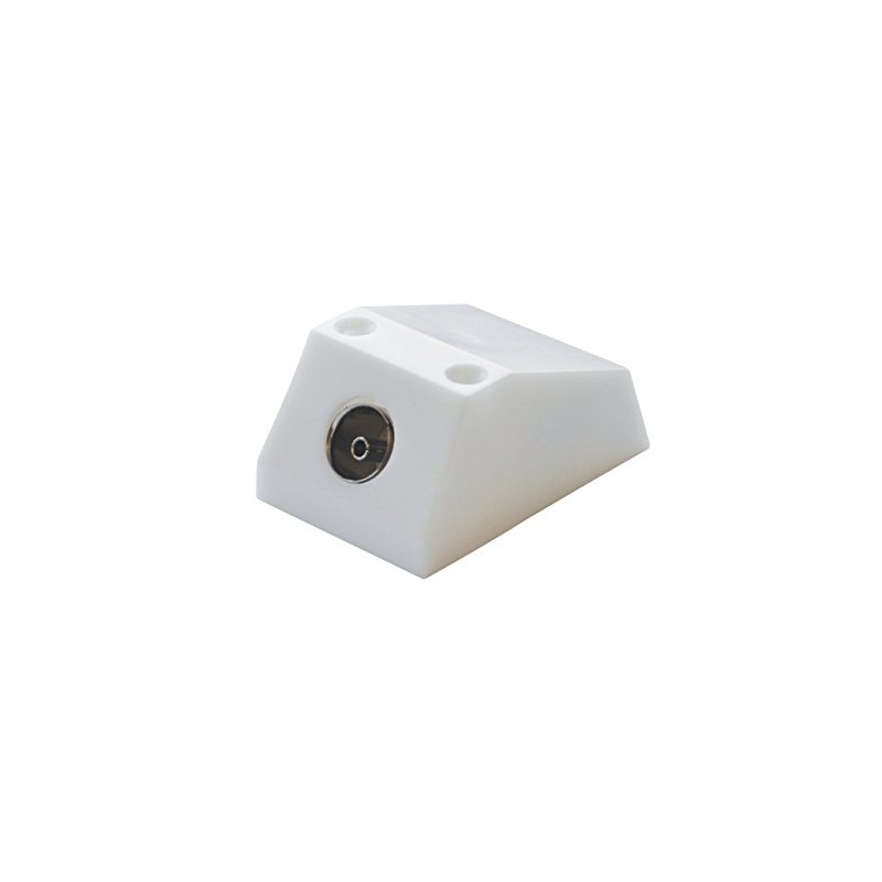 Single Coaxial Outlet, White