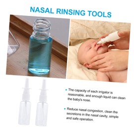 KOMBIUDA Nasal Cleaning Tools Baby Nasal Baby Nasal Congestion Relief Plastic Nasal Irrigator