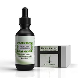 Follicle stimulating. Hair growth serum. Natural thickening DHT blocking, stimulating hair oil women and men for hair loss with Pumpkin, Rosemary-Stops thinning, strengthens for thicker longer hair.
